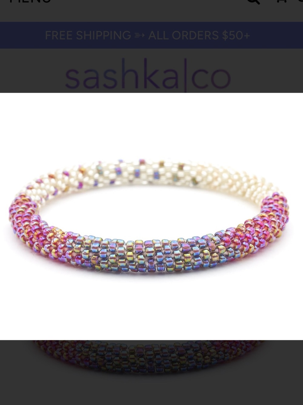 ☀️🔥Sashka Co - "Berry Smash" Glass Seed Bead Bracelet - OS